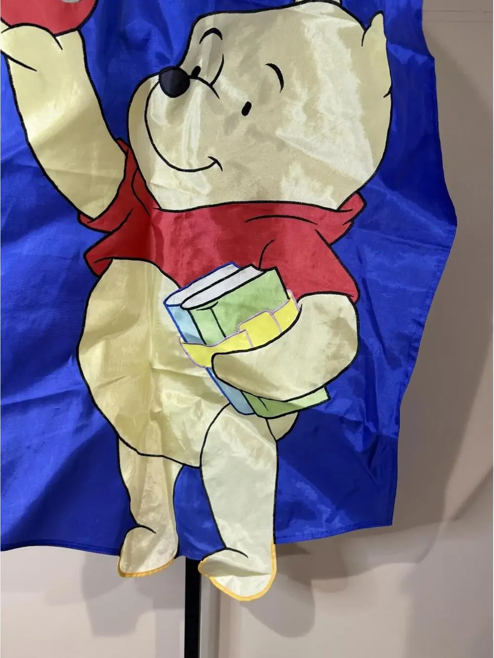 Vintage Winnie the Pooh School Days Decorative Flag